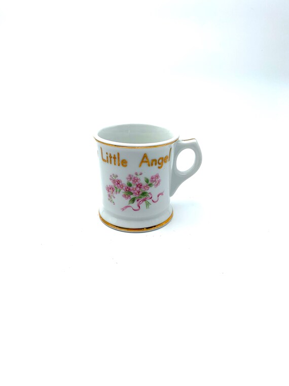 Vintage Sango China Cup: "For Our Little Angel", Made in Occupied Japan