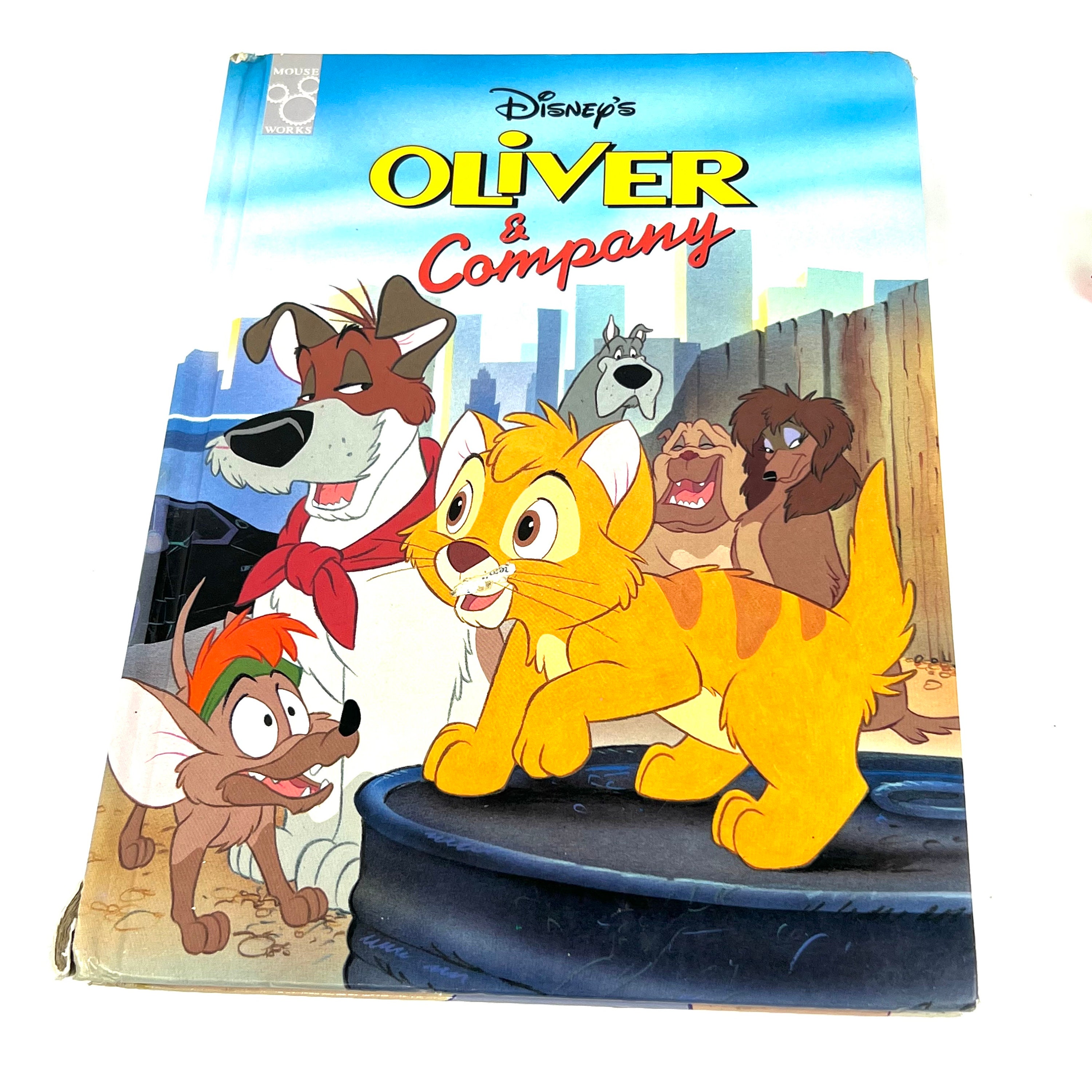 ディズニーA CLASSIC DISNEY STORYBOOK SERIES 1994 Disney's Oliver & Company - Mouse Works Hardcover Book