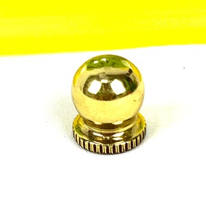 Vintage kleine Messingkugel-Lampenknauf: Goldton-Lampen-Teil