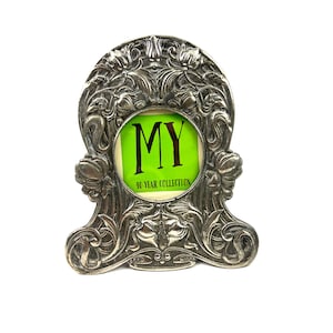 Exquisite Vintage Picture Frame - Handcrafted Solid Silver - Floral Repousse Art Nouveau Style - Rare Antique Silver - My40yearCollection