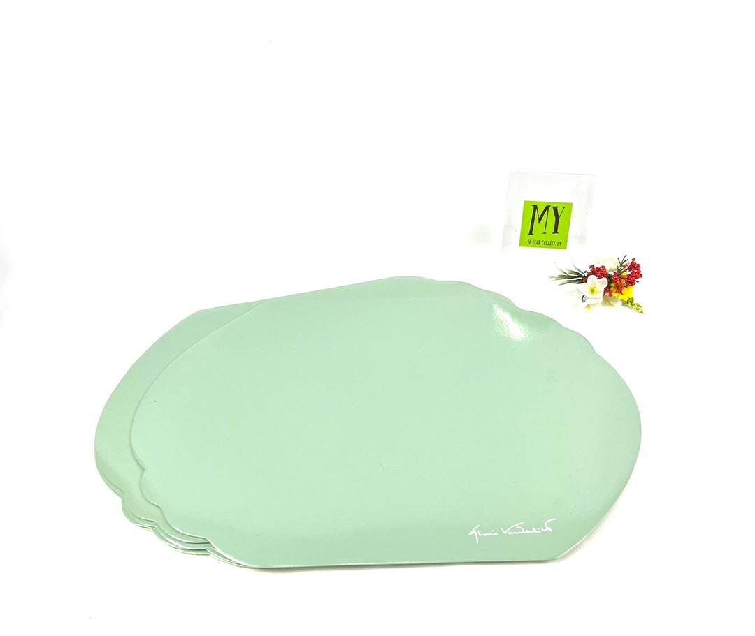 Vintage Vinyl Placemats 6 Gloria Vanderbilt Signature Placemats Mint