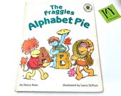 1988 The Fraggles Alphabet Pie Hardcover Book by Harry Ross Learning about school My40YearCollection