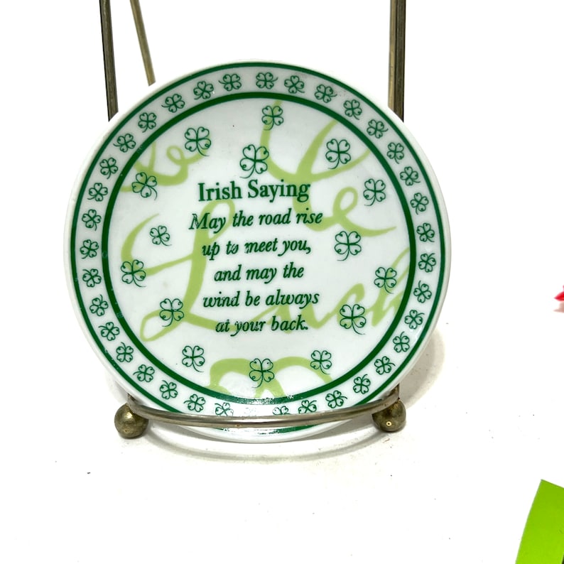 Vintage Miniature Irish Saying Wall Hanging Plate Wall Decor Etsy