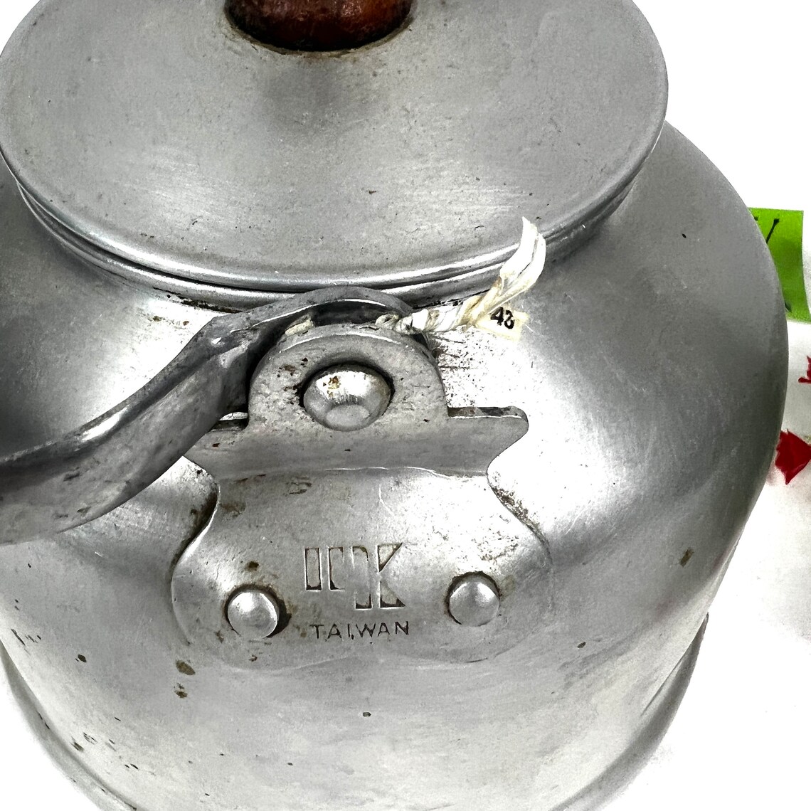 Vintage Aluminum Tea Kettle With Wooden Handle Madi in Taiwan Etsy