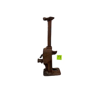 Antique Early 1900s Cast Iron Auto Jack – Model T Era - Rustic Industrial Decor - My40YearCollection