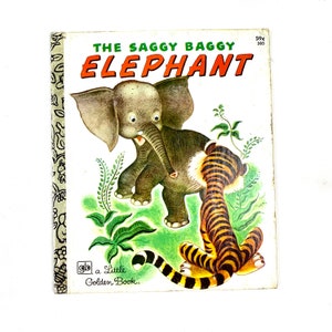 1978 The Saggy Baggy Elephant A Little Golden Book Classic by K. & B. Jackson My40YearCollection