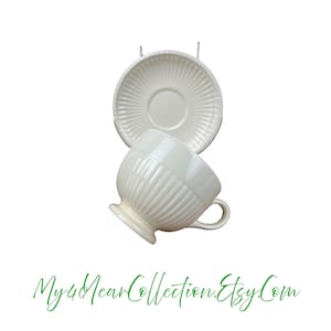Wedgewood of Etruria and Barlaston Made in England EDME Footed Cup and Saucer - Vintage - Discontinued My40YearCollection