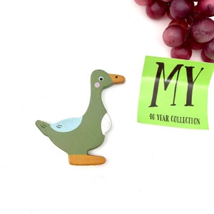 Vintage Wooden Cutout Goose Refrigerator Magnet Goose Duck Refrigerator Magnet My40YearCollection