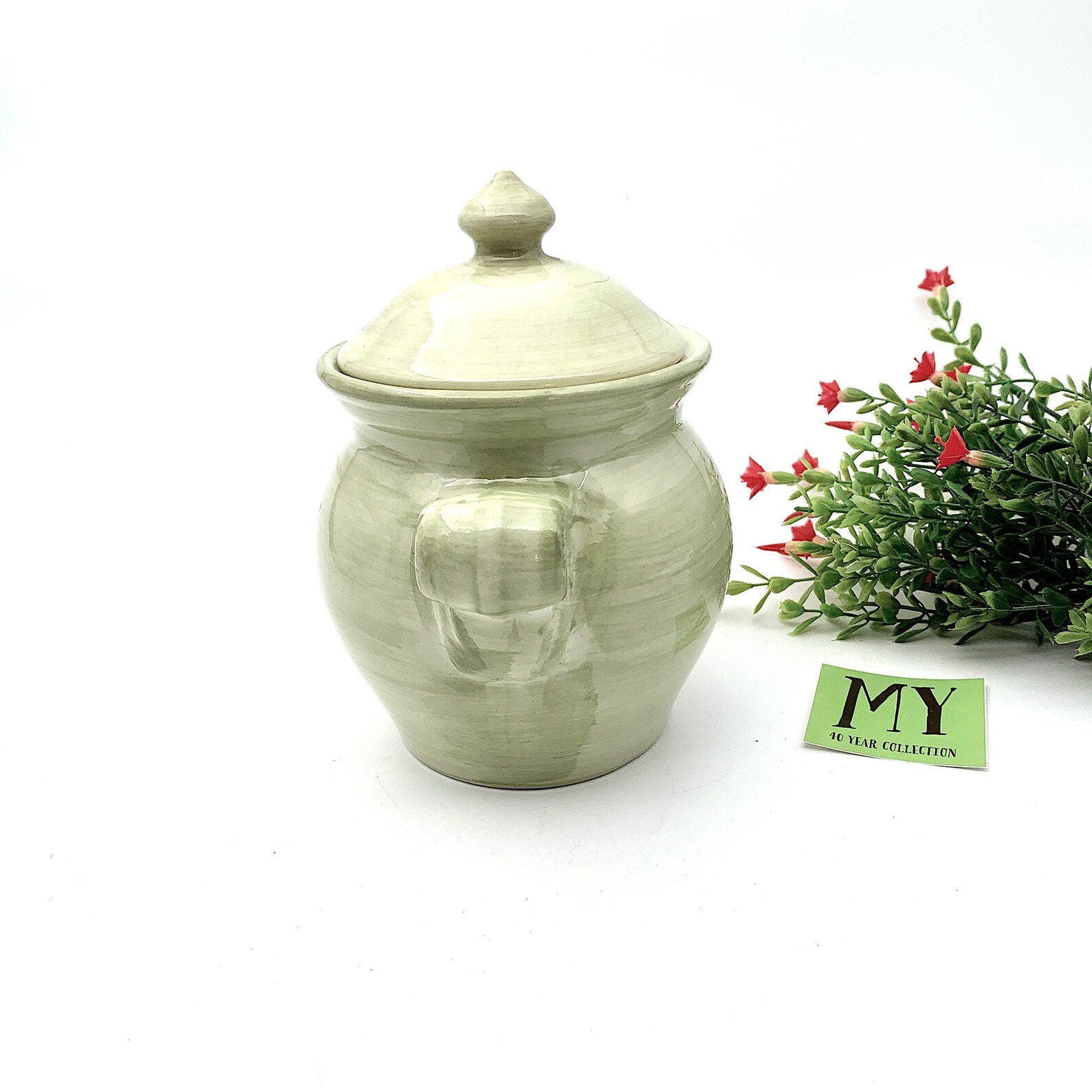 Vintage Ceramic Canister With Lid Produced for Designpac Inc Etsy