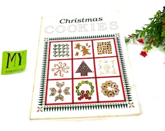 Recetario de galletas navideñas de Oxmoor House (1986), tapa blanda, libro de cocina de repostería navideña My40YearCollection