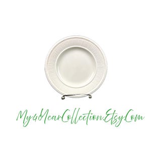 Vintage Salad Plate - Edme Wedgewood - Made in England - Off White Ribbed - My40YearCollection
