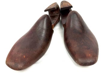 Vintage Schuhdehner aus Holz - Herrengröße 9,5, Schuhspanner Co.