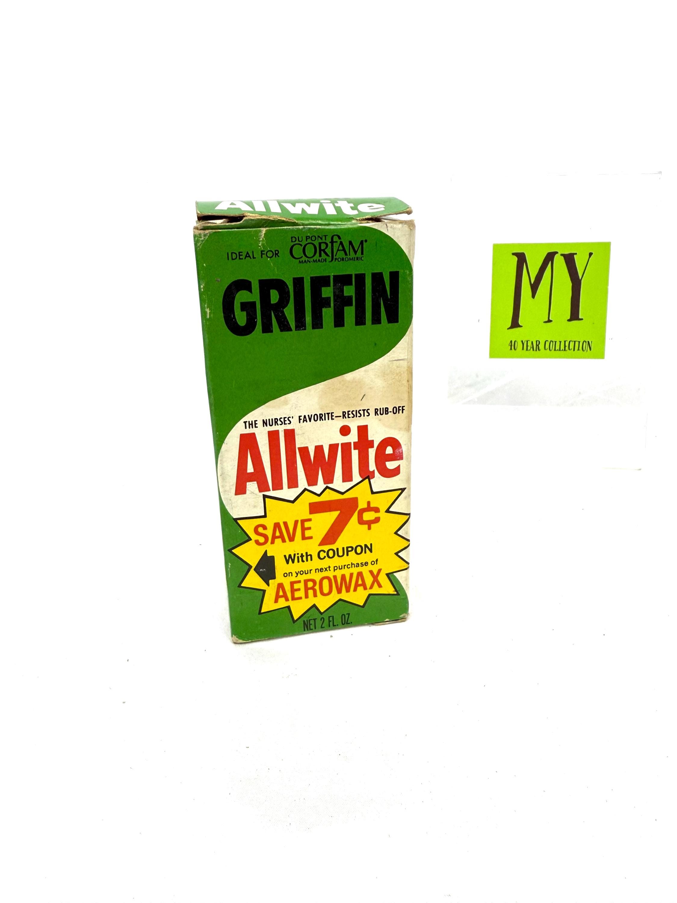 Vintage Griffin Allwite Shoe Polish - Original Box With