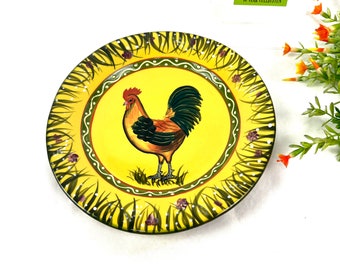 Vintage Rooster Plate: Jay Imports Ceramic Decorative Plate