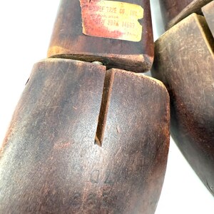 Close-up of original Shoe Tree Co. Inc. label and size mark
