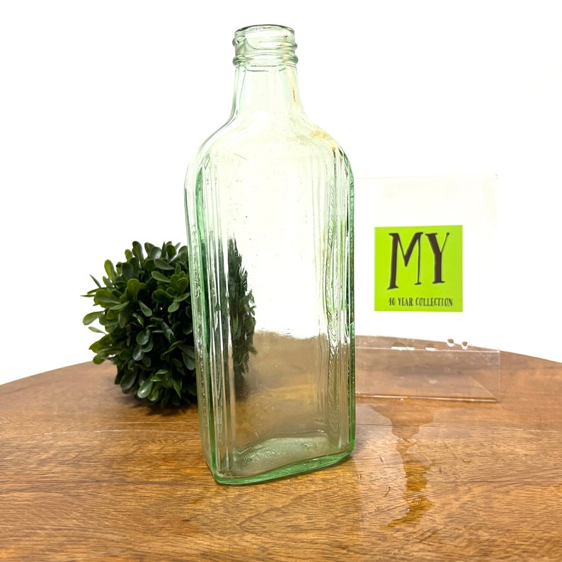 Vintage Aqua Green Glass Medicine Bottle Mcelree's Etsy