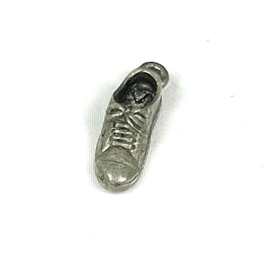 Vintage Silver Sneaker Charm - Jewelry Making Pendant