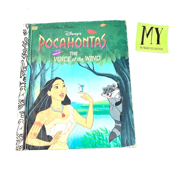 1995 Disneys Pocahontas The Voice of the Wind a Little Golden Book My40YearCollection