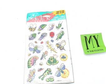 Vintage American Greetings Bug Stickers: Sealed Scrapbooking Stickers (2 Sheets)