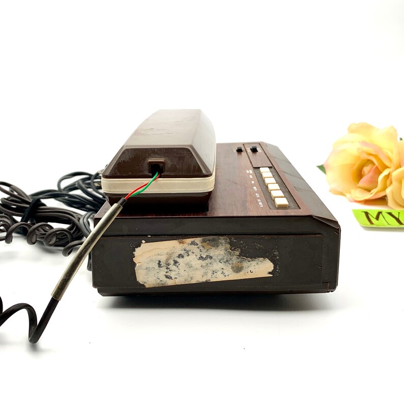 Audiosonic Vintage Am Fm Clock Radio Telephone Retro Decor Etsy