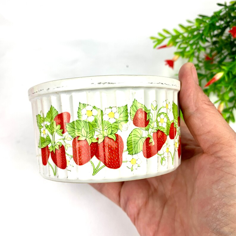 Vintage Action Strawberry Stoneware Ramekin Single Souffle Etsy