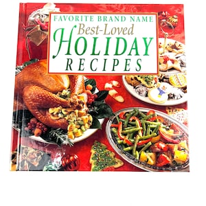 Vintage Cookbook - Favorite Brand Name Best-Loved Holiday Recipes - Hardcover - 1999 - My40yearCollection