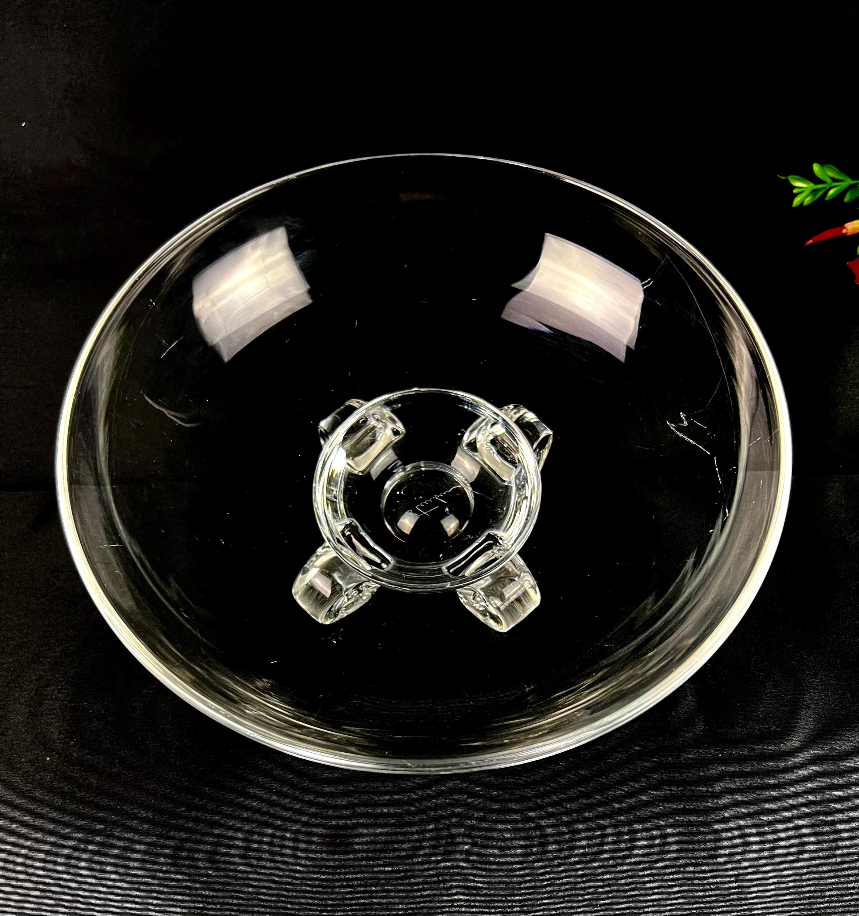 Vintage Steuben Crystal Bowl: Shallow Footed Art Glass - Etsy