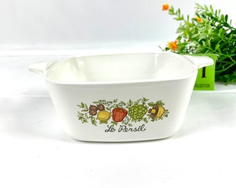 Vintage Corning Ware Le Persil Pan: Spice of Life Cookware (No Lid)