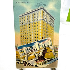 Vintage Hotel Floridan Postkarte – Tampa Florida Tallest Hotel – Sapphire Room Interior – Unbenutzte Leinenpostkarte - My40YearCollection