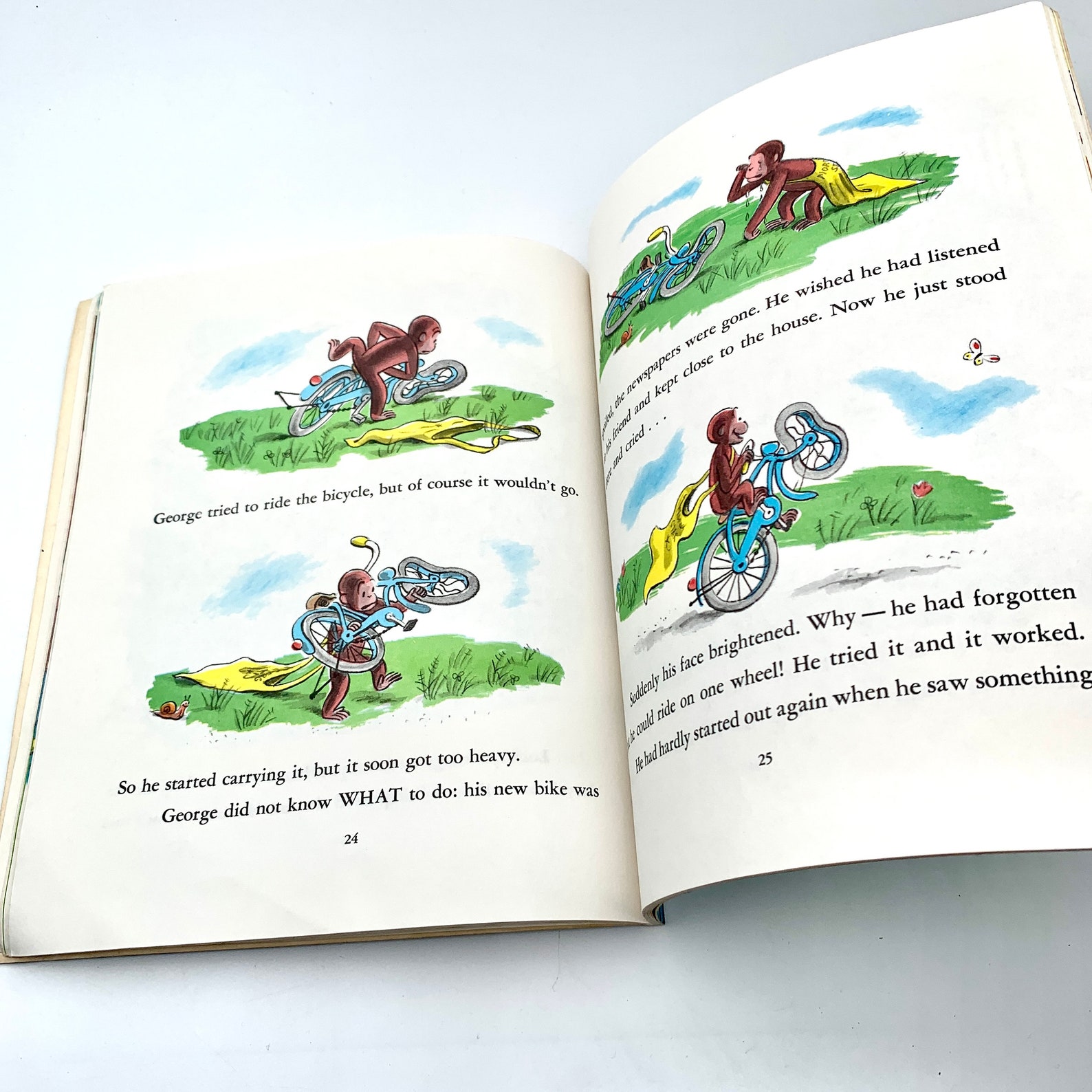 1980 Curious Rides A Bike Softcover Series Book by H. Etsy