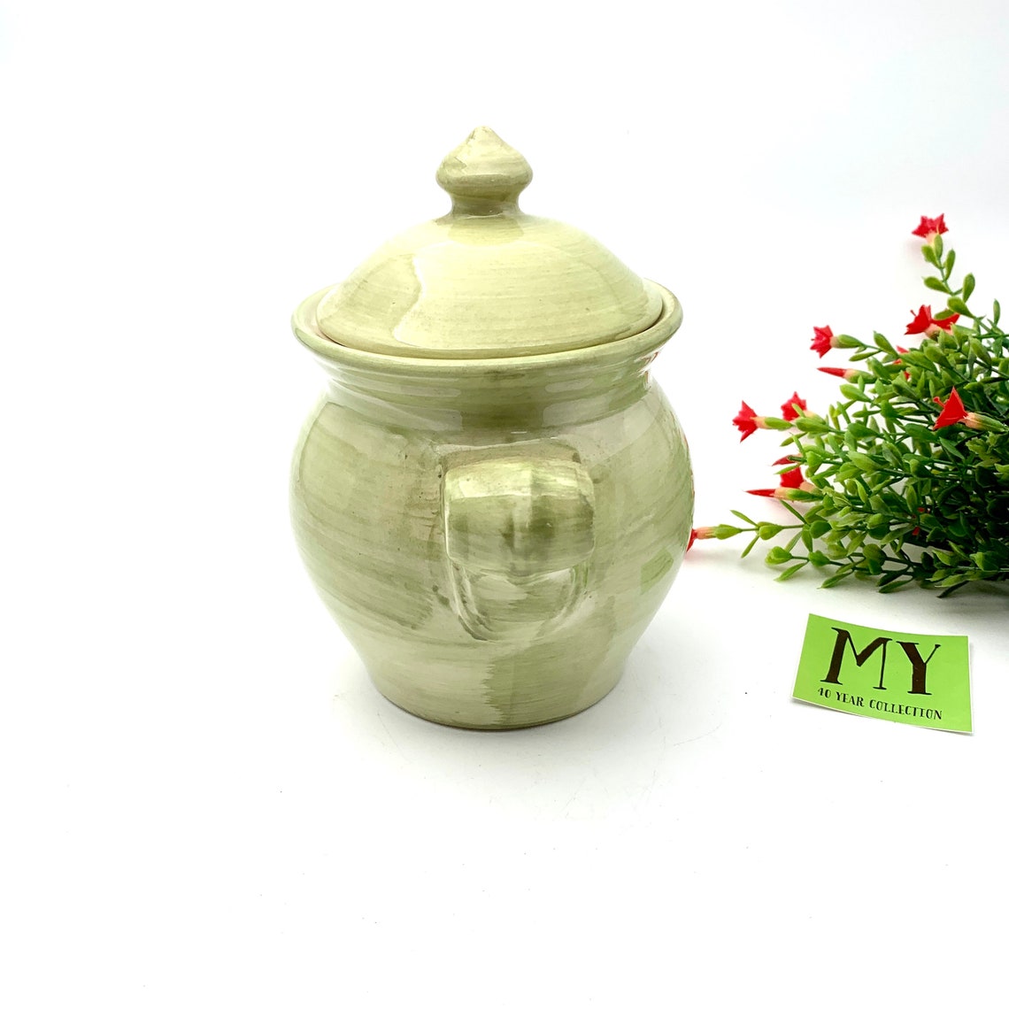 Vintage Ceramic Canister With Lid Produced for Designpac Inc Etsy