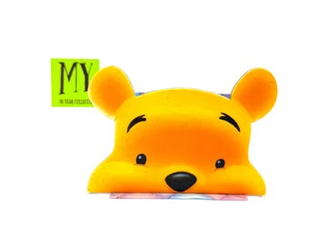 Vintage Winnie the Pooh Note Holder Pencil or Card Organizer Decor