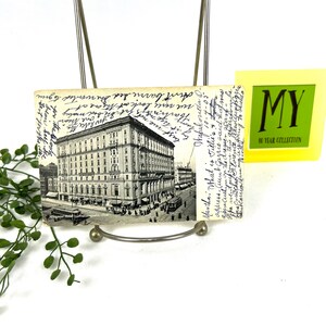 Stara pocztówka - Claypool Hotel, Indianapolis Indiana - Wysłana w 1905 r. - 1 cent Benjamin Franklin znaczek My40YearCollection