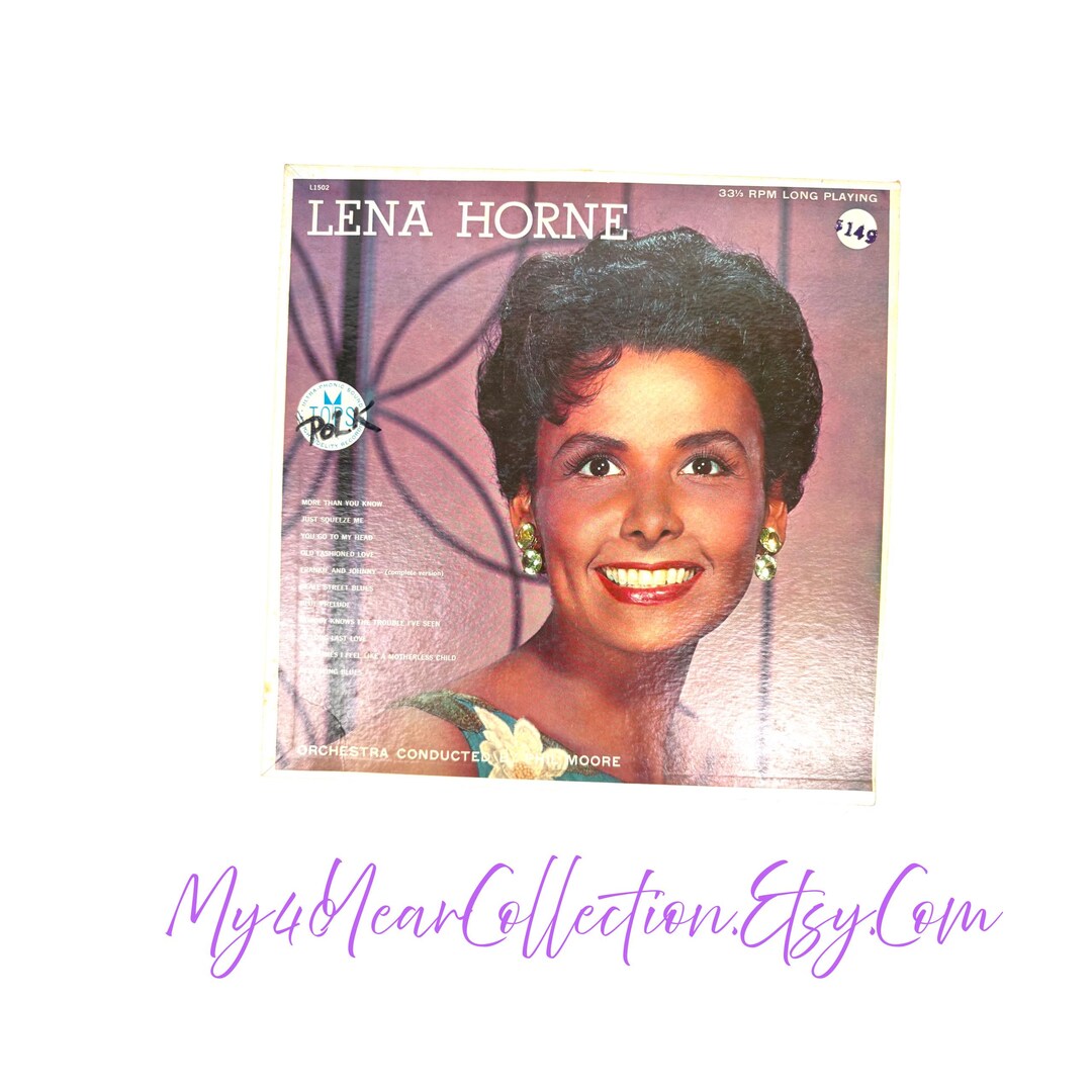 Lena Horne Self-titled Vinyl LP – Vintage Mono Album, Vocal Jazz