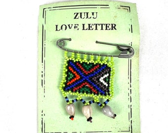 Vintage Afrikanische Zulu Liebesbrief Pins - Separat erhältlich - Afrikanisches Souvenir - Handgemacht - My40YearCollection