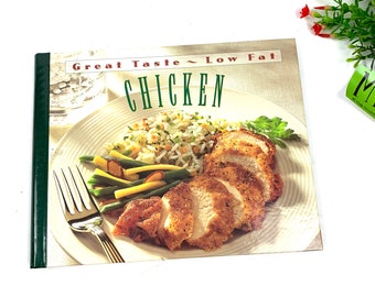 Vintage 1996 Time Life Low Fat Chicken Cookbook