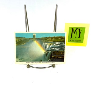 Vintage Postkarte - Rainbow over Niagara Falls - Gepostet 1963 4 Cent Lincoln Stamp - My40YearCollection