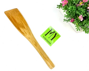 Vintage Bamboo Spatula: Rustic Farmhouse Kitchen Decor