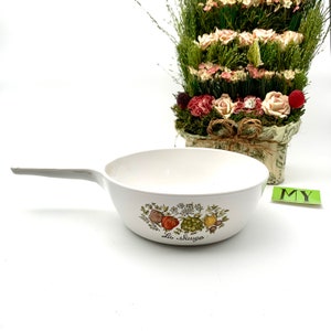 Vintage Corning Ware Spice of Life 1 pint Menuette Le Sauge Pan with No Lid Replacement Item Herb Motif Retro Cookware My40YearCollection