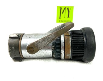 ビンテージ アクロン ターボジェット 真鍮製消防ホースノズル：工業用