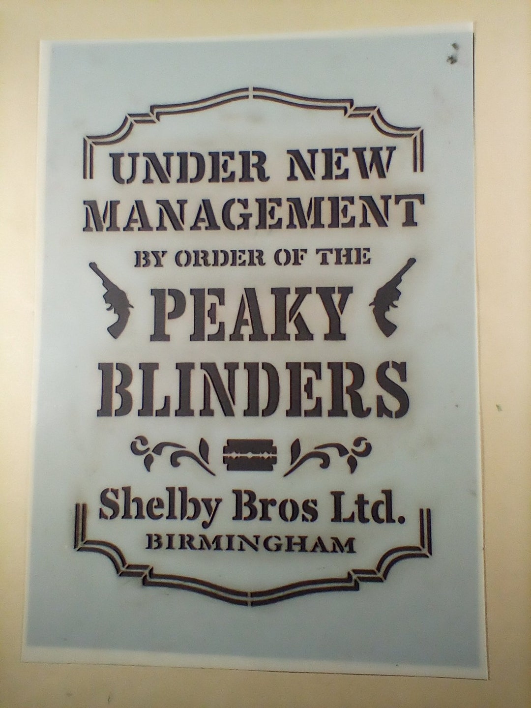 Peaky Blinders Stencil Etsy UK Peaky Blinders Stencil Etsy UK