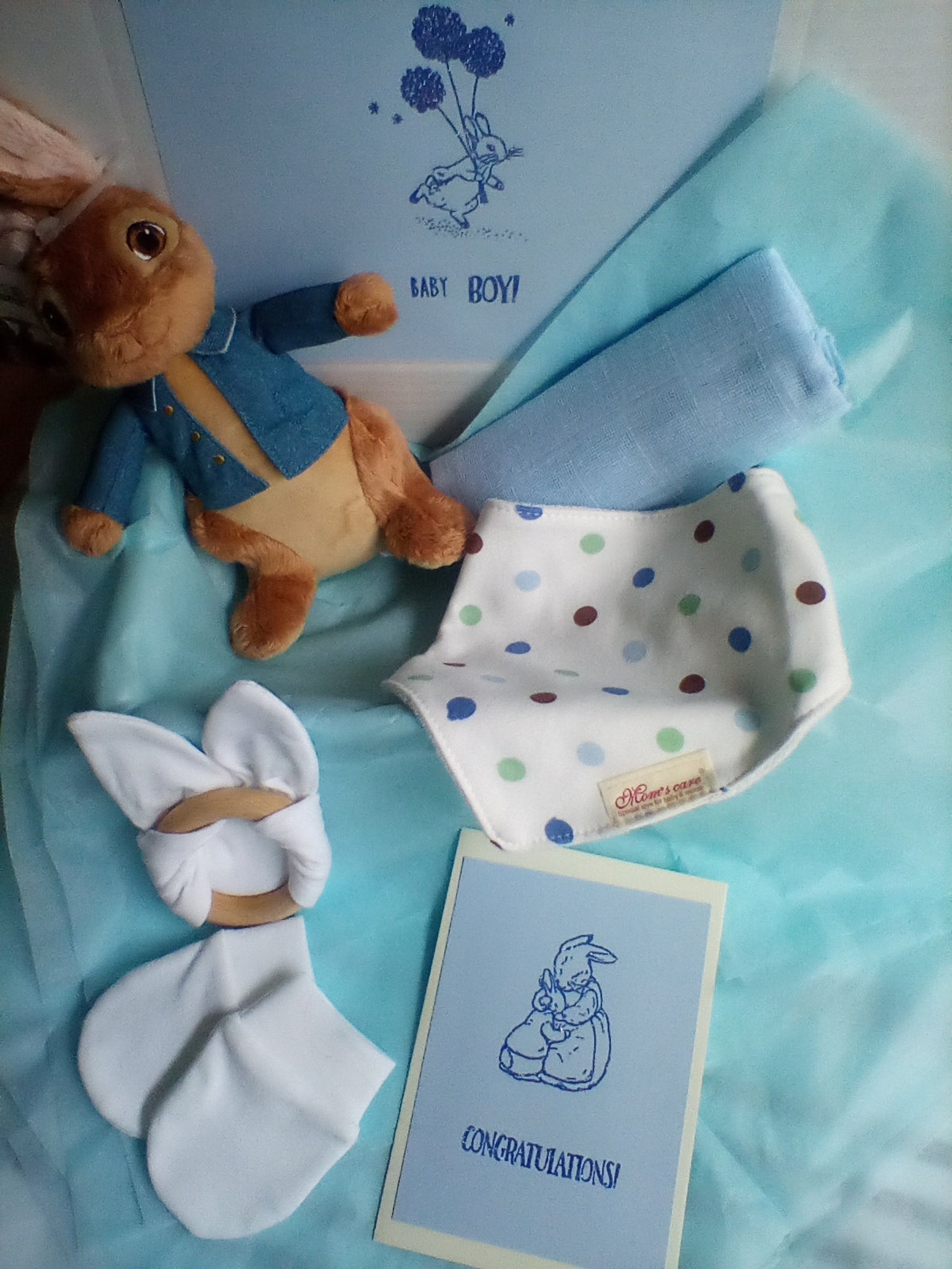 Personalised Peter Rabbit new baby gift & card direct Etsy