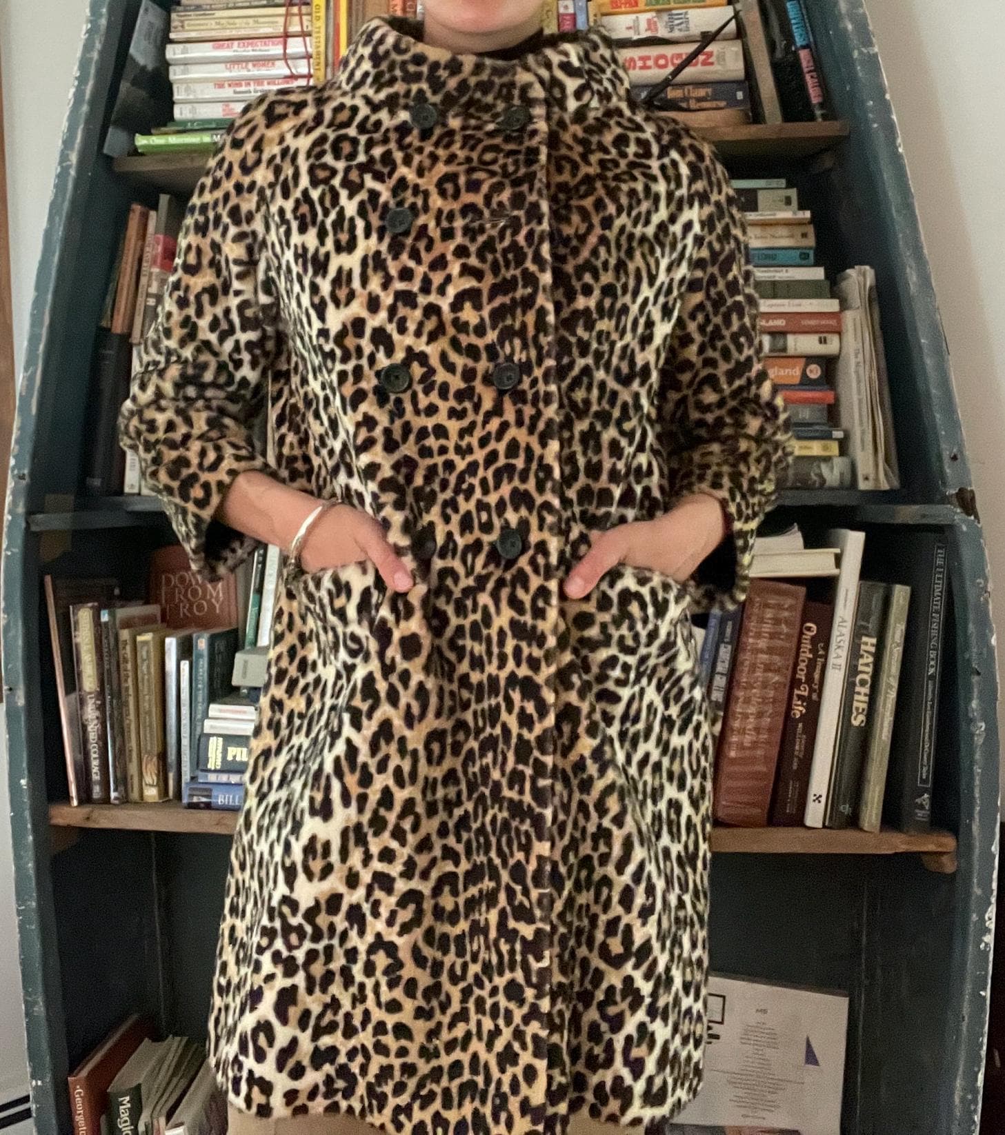 60's 70's Lady's Leopard Coat 【SWAHIRI】 Vintage 1960's Swahili Faux Leopard Fur Coat M-L - Etsy