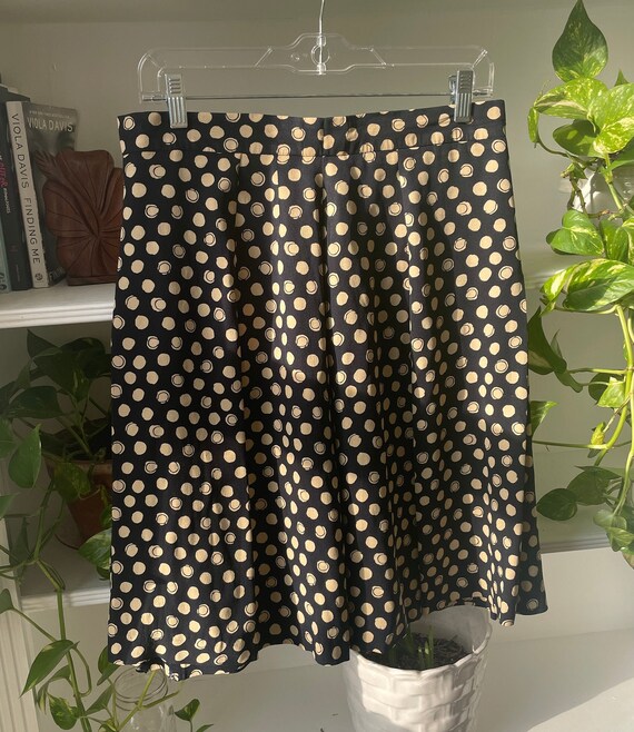 KL Karl Lagerfeld Italy Vintage Polka Dot Skirt S… - image 2