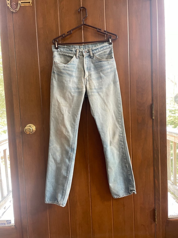 Vintage LEVI'S 31" Orange Tag Little e Light Wash… - image 2