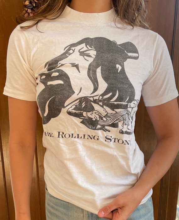 1990s Rolling Stones Rare Screen-Printed Graphic T