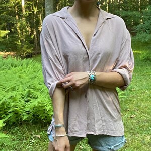 Vintage Silk Pink Laura Ashley Button Down 10/L
