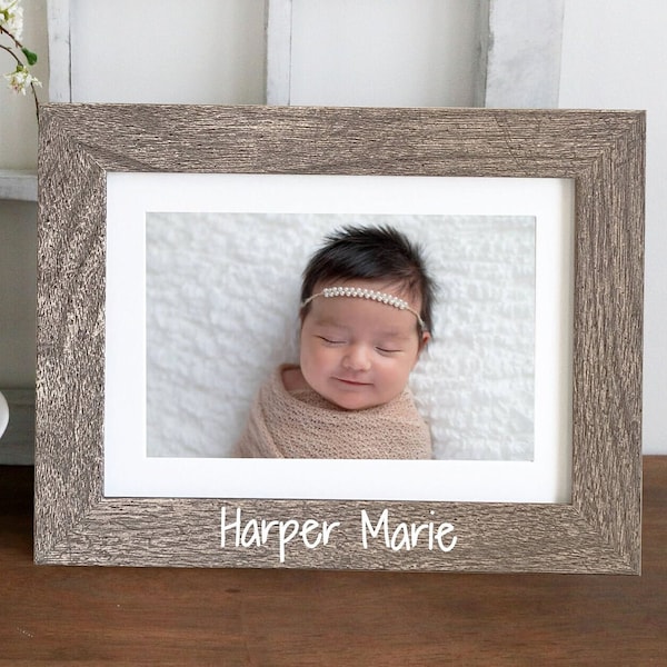 Baby Name Frame Etsy