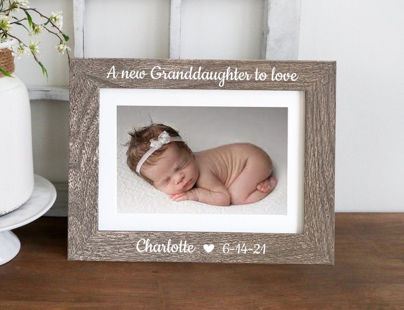 A New Granddaughter to Love Picture Frame New Grandmother Etsy