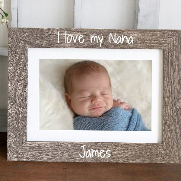 I Love Nana Frame Etsy